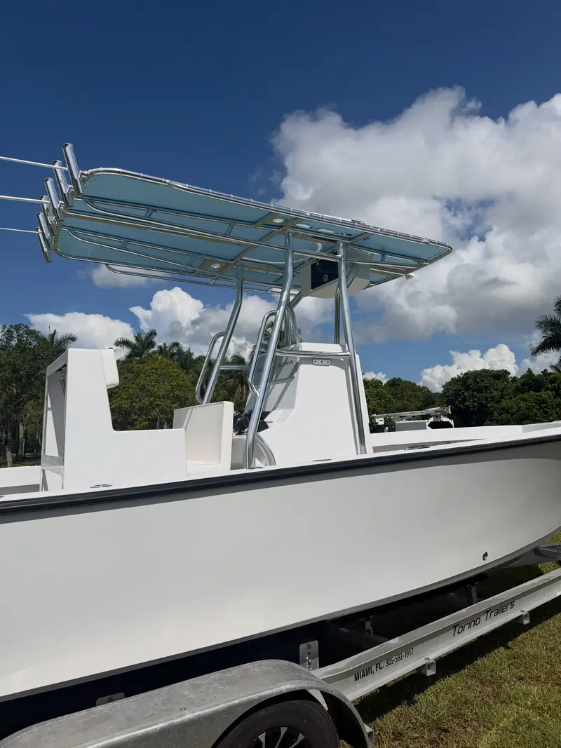 Custom stand-thru second station on a center console
