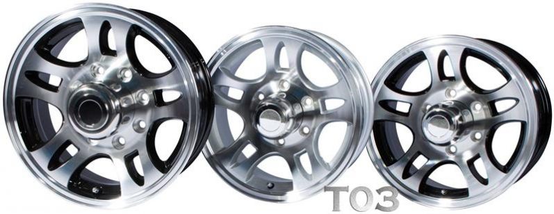 Rocket Trailers T03 aluminum wheel option