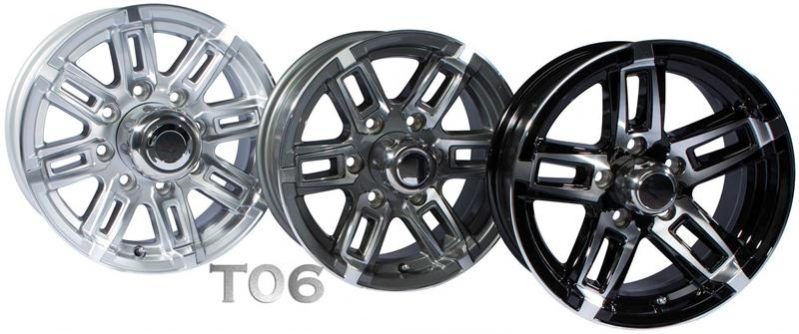 Rocket Trailers T06 aluminum wheel option