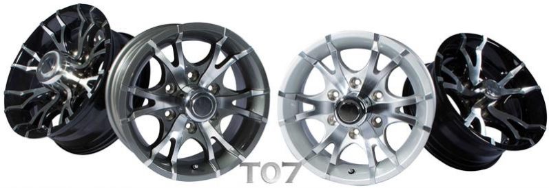 Rocket Trailers T07 aluminum wheel option